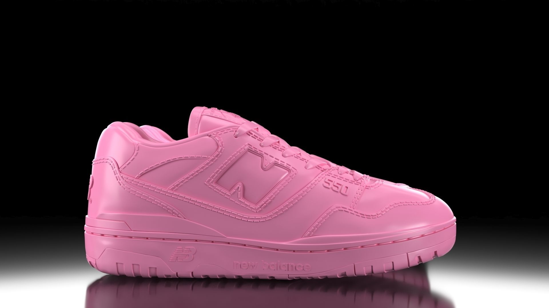 New Balance 550 3D print model_1