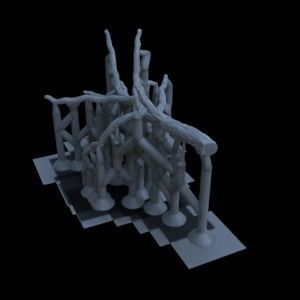 WOOD PROPS FOR TERRAIN DIORAMA TABLETOP 1-35 SUPPORTED STL 3D print model_27