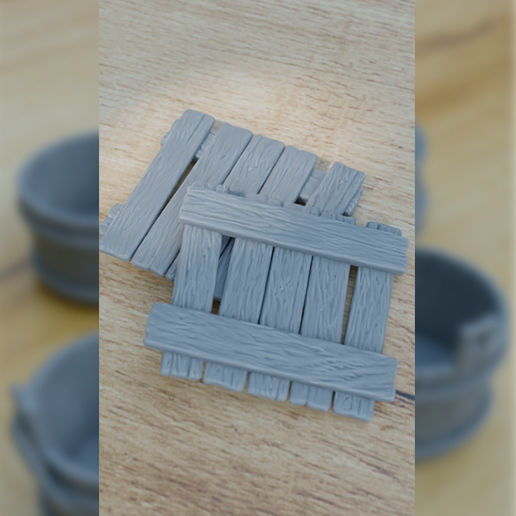 WOOD PROPS FOR TERRAIN DIORAMA TABLETOP 1-35 SUPPORTED STL 3D print model_8