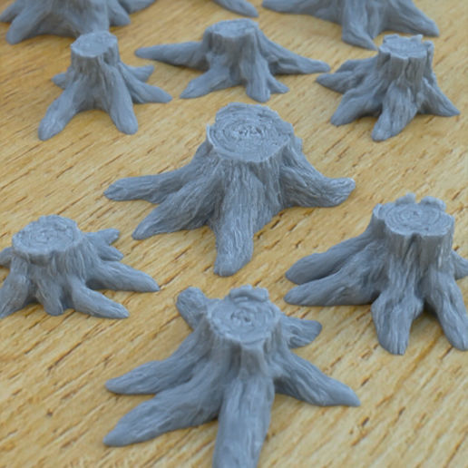 WOOD PROPS FOR TERRAIN DIORAMA TABLETOP 1-35 SUPPORTED STL 3D print model_6