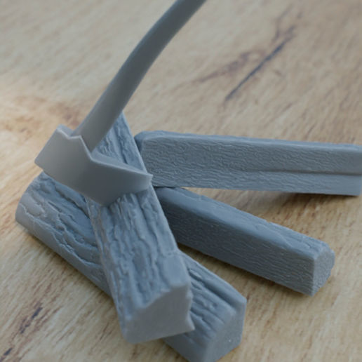 WOOD PROPS FOR TERRAIN DIORAMA TABLETOP 1-35 SUPPORTED STL 3D print model_1