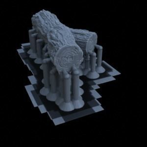 WOOD PROPS FOR TERRAIN DIORAMA TABLETOP 1-35 SUPPORTED STL 3D print model_38