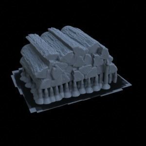WOOD PROPS FOR TERRAIN DIORAMA TABLETOP 1-35 SUPPORTED STL 3D print model_35