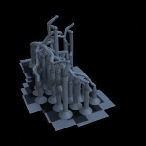 WOOD PROPS FOR TERRAIN DIORAMA TABLETOP 1-35 SUPPORTED STL 3D print model_24