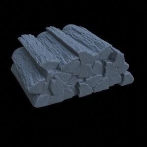 WOOD PROPS FOR TERRAIN DIORAMA TABLETOP 1-35 SUPPORTED STL 3D print model_41
