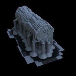 WOOD PROPS FOR TERRAIN DIORAMA TABLETOP 1-35 SUPPORTED STL 3D print model_32