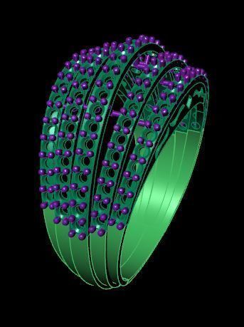 Rings 3D print model_2