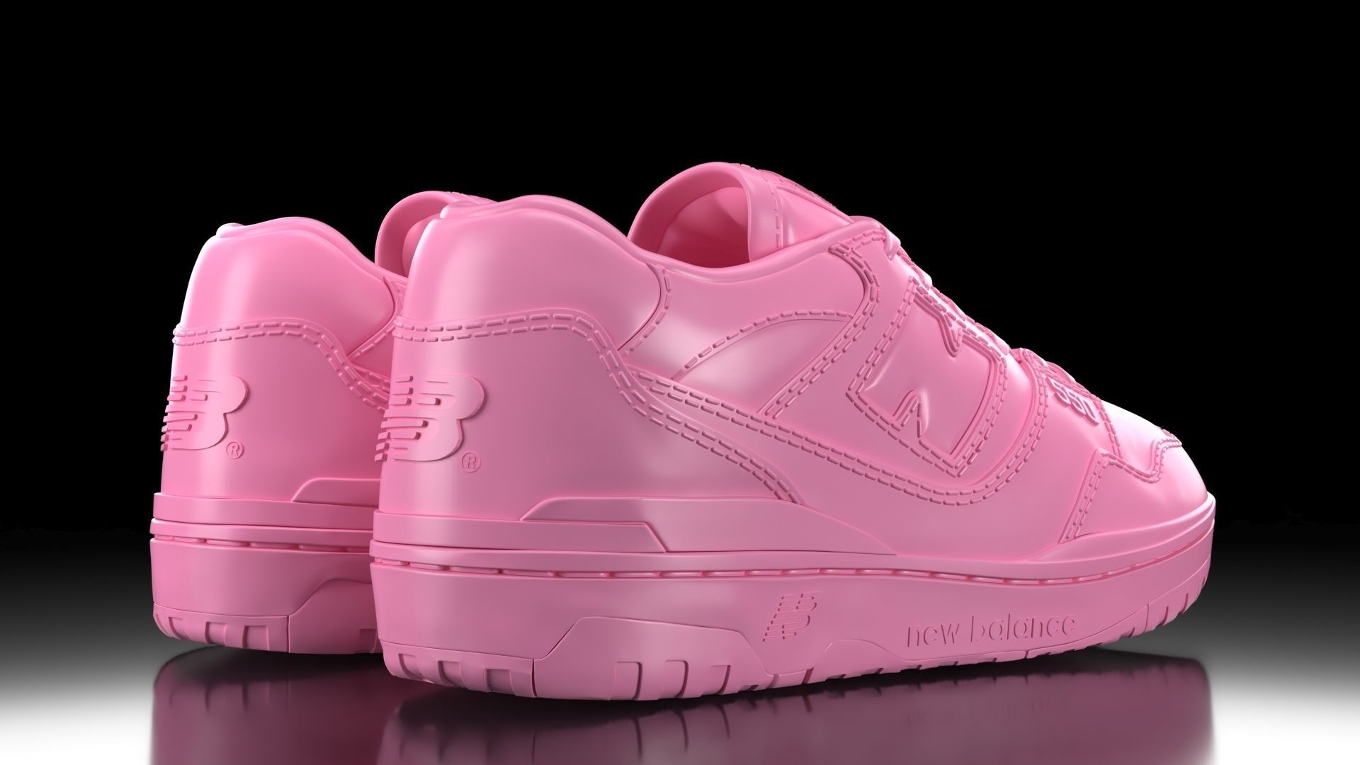 New Balance 550 3D print model_3