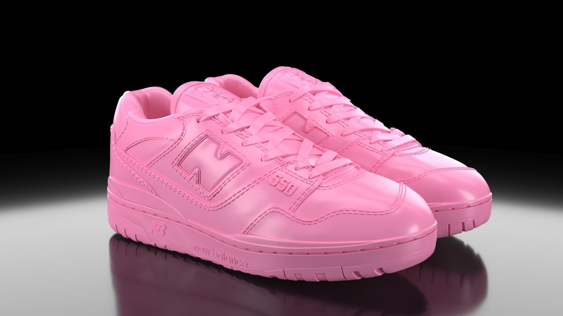 New Balance 550 3D print model_2