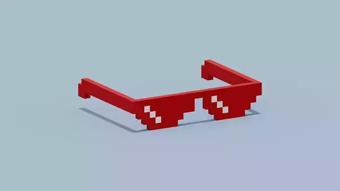 Voxel Red Sunglasses