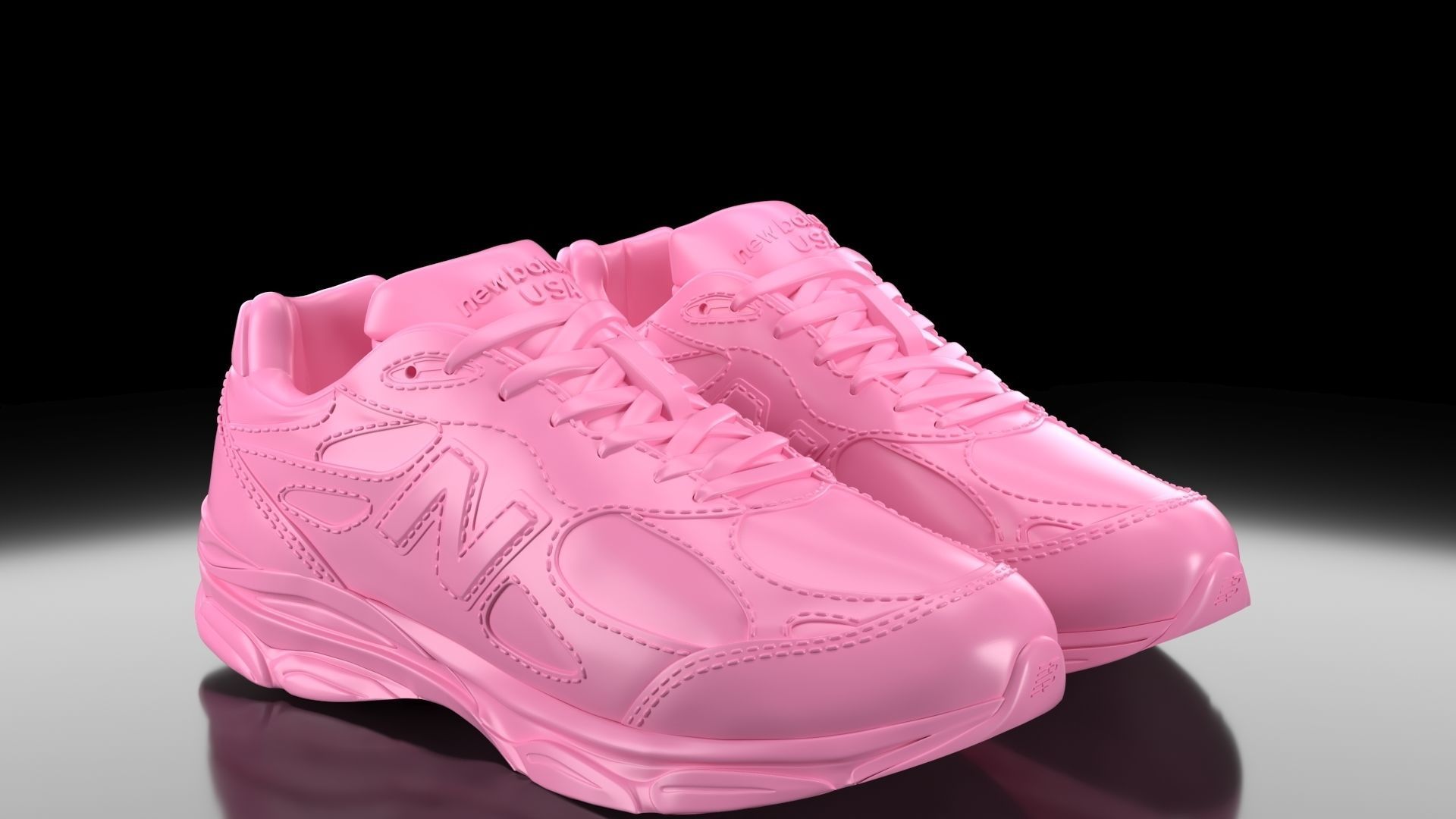 New Balance 990 V3 3D print model_2