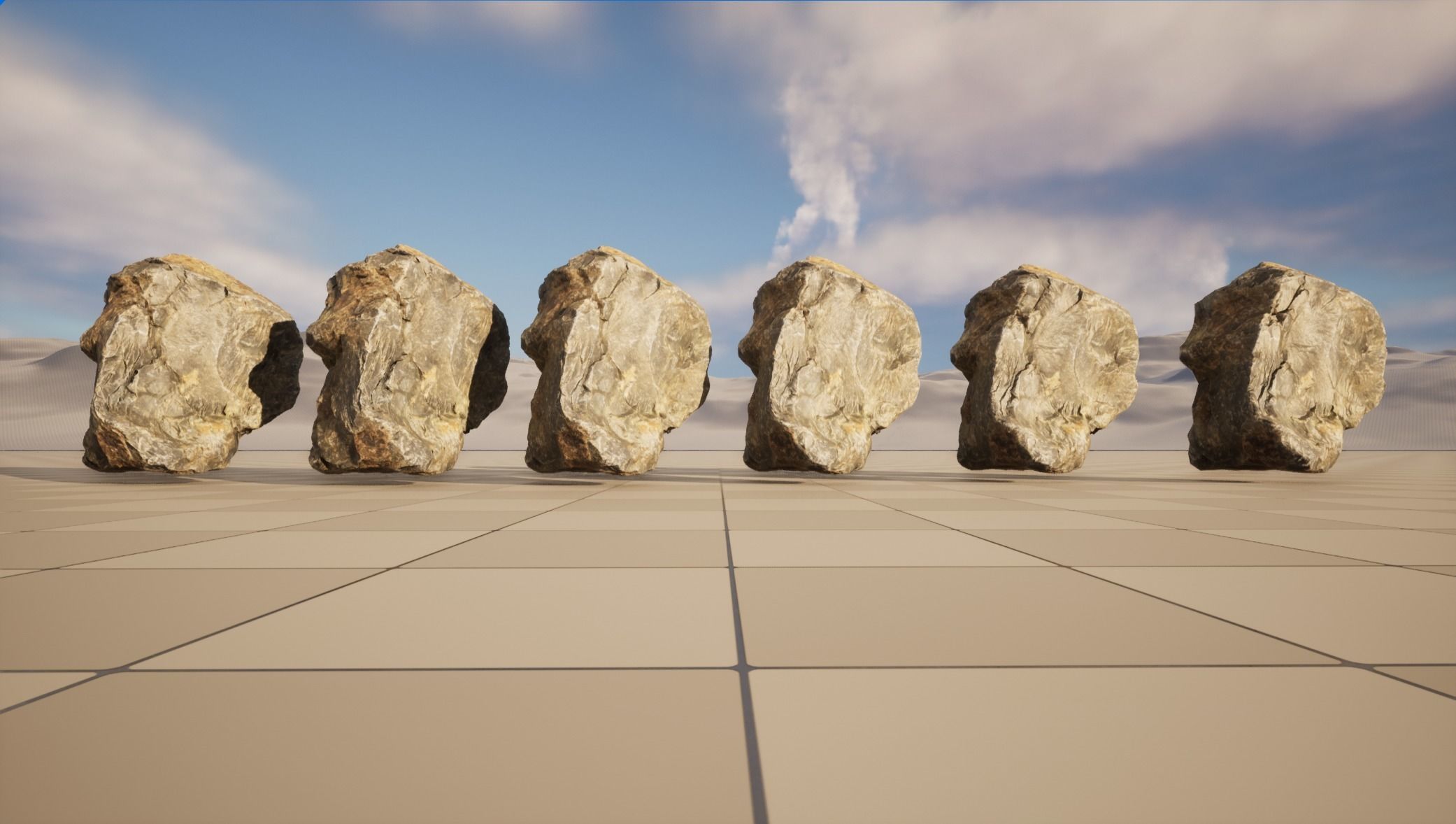 Basalt Rock - 8K Textures - 6 Mesh Resolutions Low-poly 3D model_3