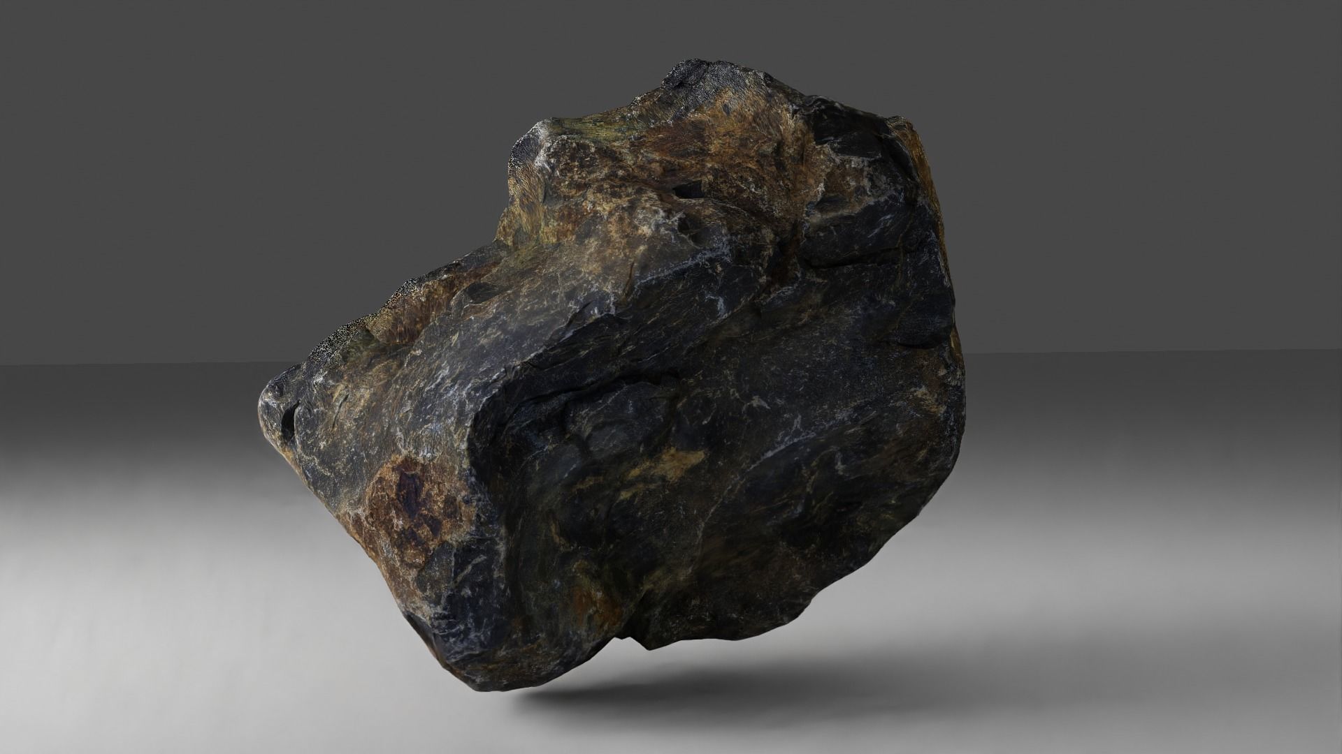 Basalt Rock - 8K Textures - 6 Mesh Resolutions Low-poly 3D model_1