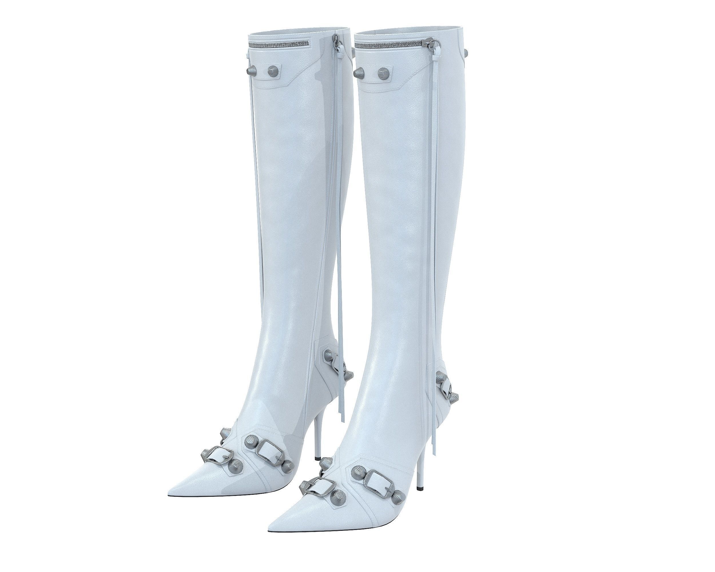 Balenciaga Cagole 90mm Boots Low-poly 3D model_4