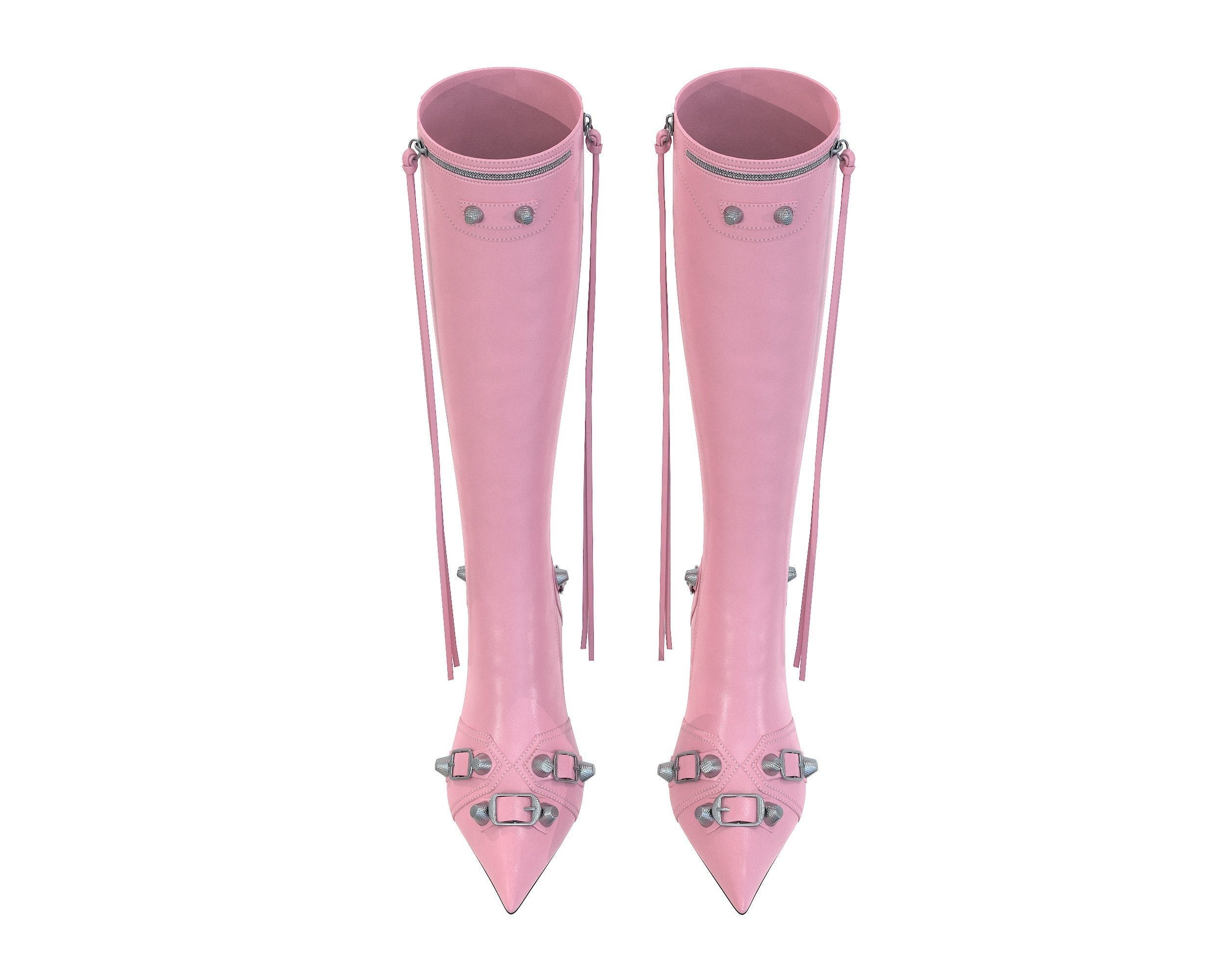 Balenciaga Cagole 90mm Boots Low-poly 3D model_17