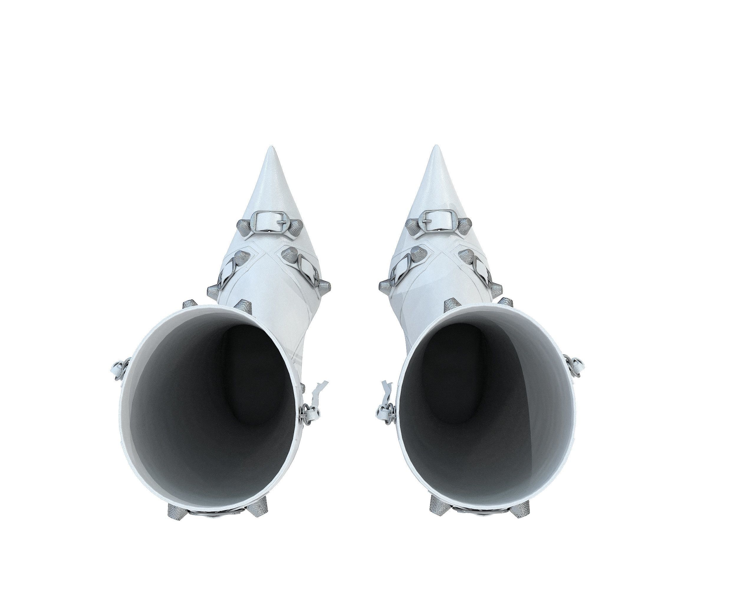 Balenciaga Cagole 90mm Boots Low-poly 3D model_15