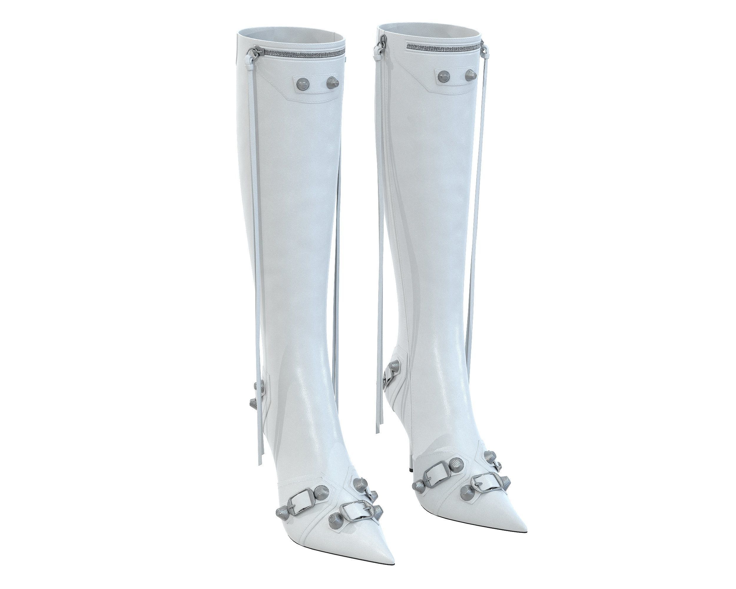 Balenciaga Cagole 90mm Boots Low-poly 3D model_5