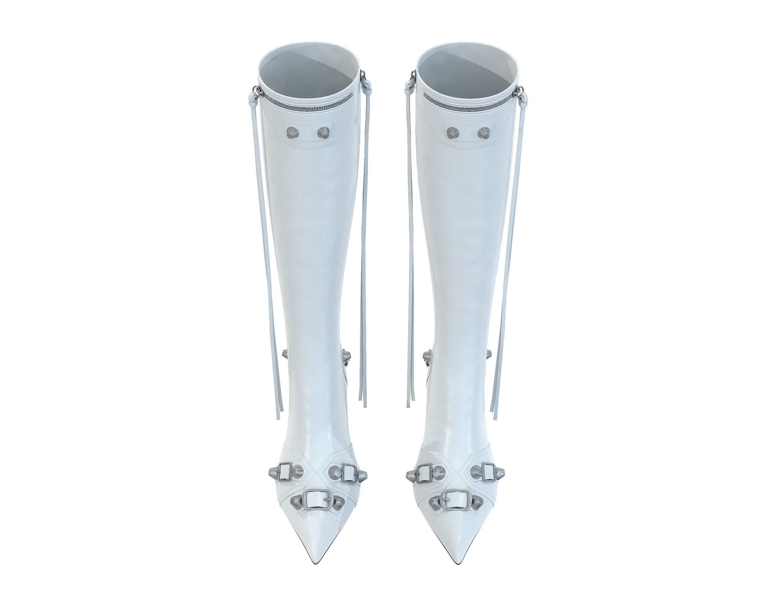 Balenciaga Cagole 90mm Boots Low-poly 3D model_16