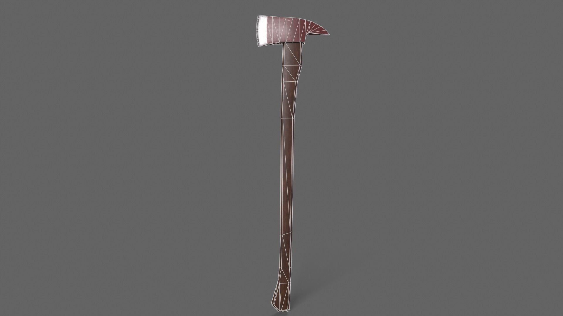 PBR Fire Axe Low-poly 3D model_26