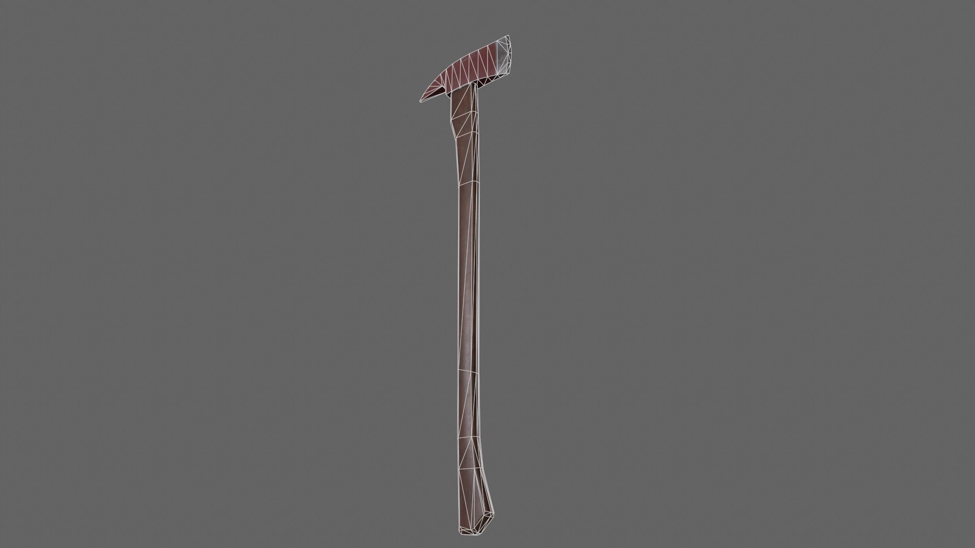 PBR Fire Axe Low-poly 3D model_28