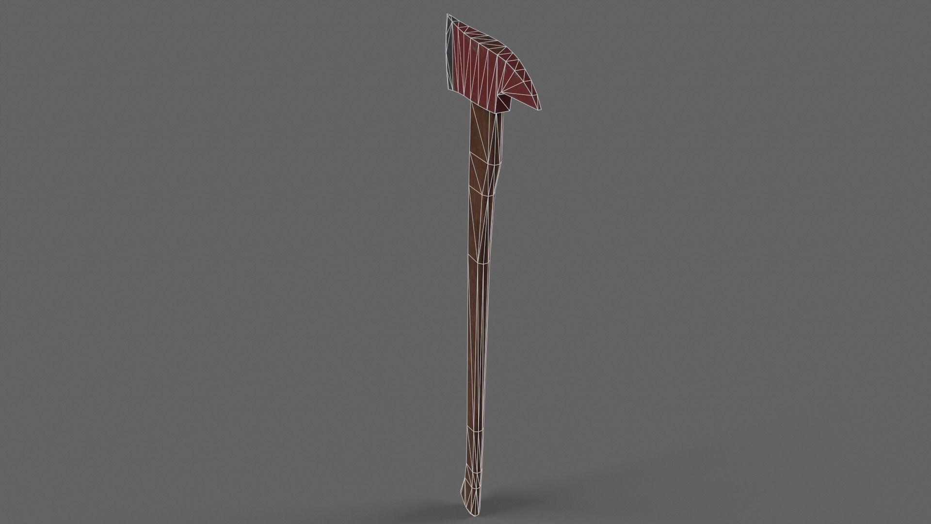 PBR Fire Axe Low-poly 3D model_32