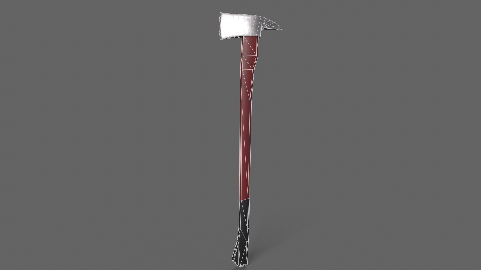 PBR Fire Axe Low-poly 3D model_27