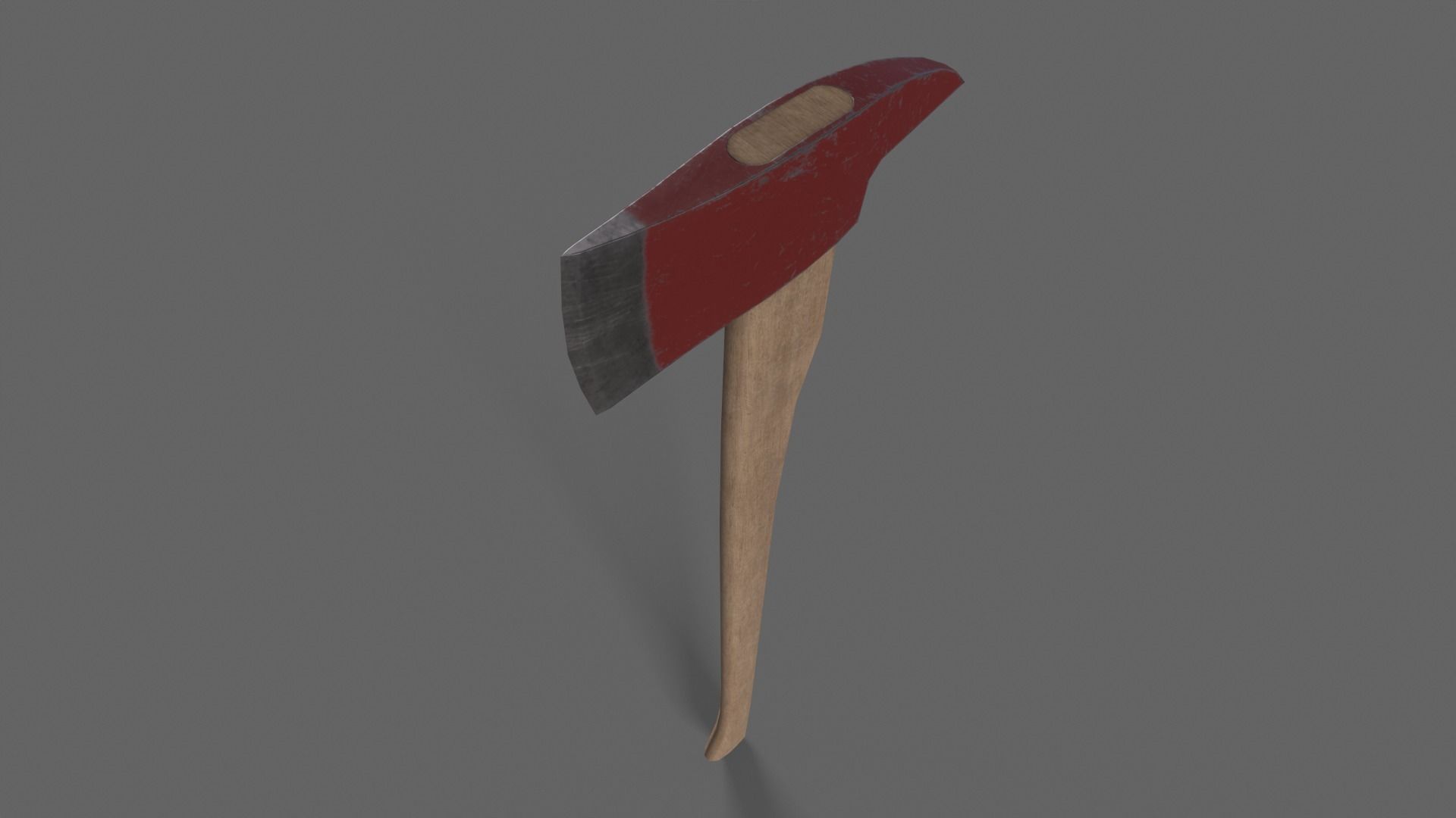 PBR Fire Axe Low-poly 3D model_18