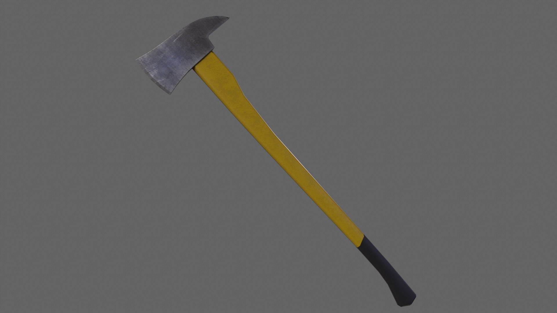 PBR Fire Axe Low-poly 3D model_9