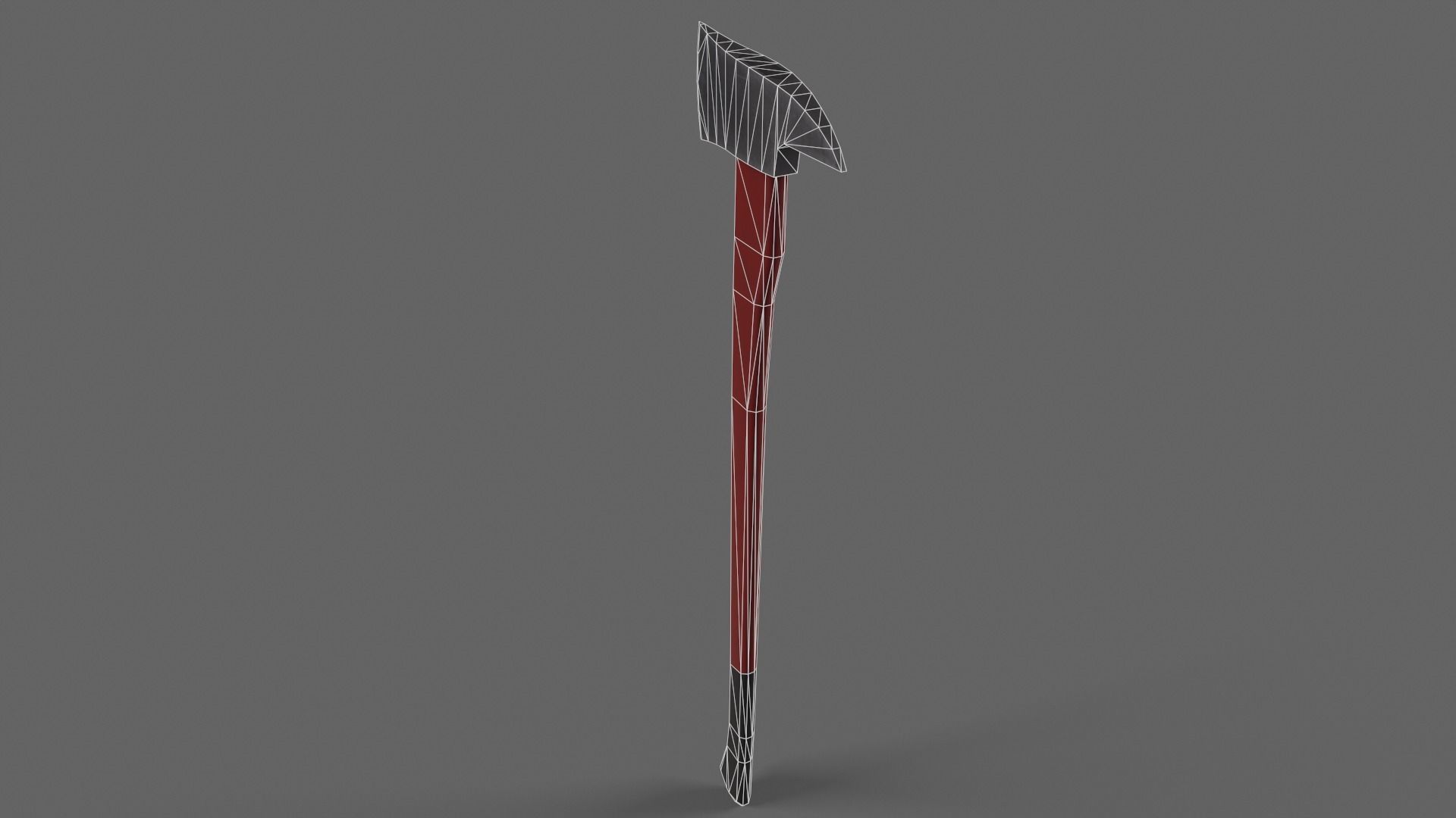 PBR Fire Axe Low-poly 3D model_33