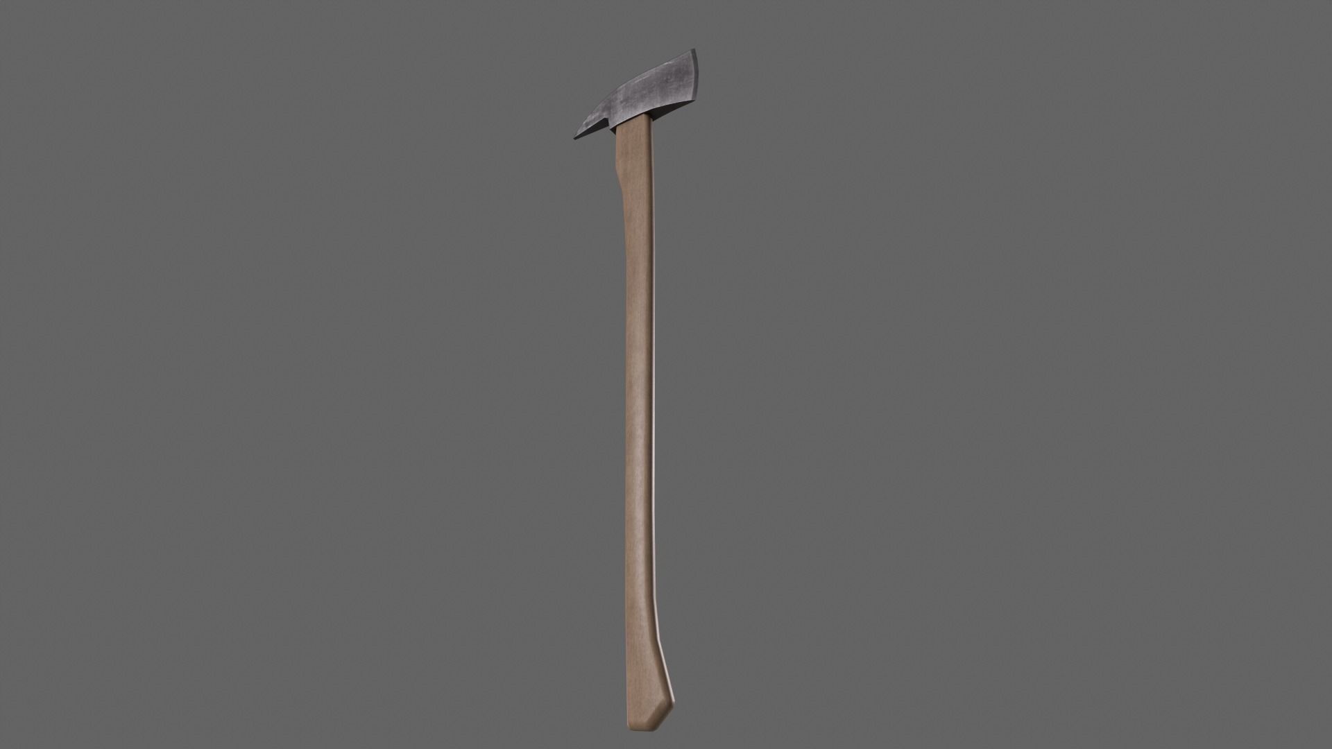 PBR Fire Axe Low-poly 3D model_11