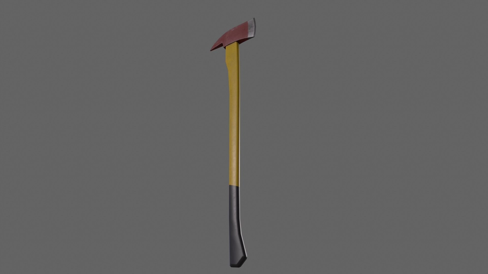 PBR Fire Axe Low-poly 3D model_12