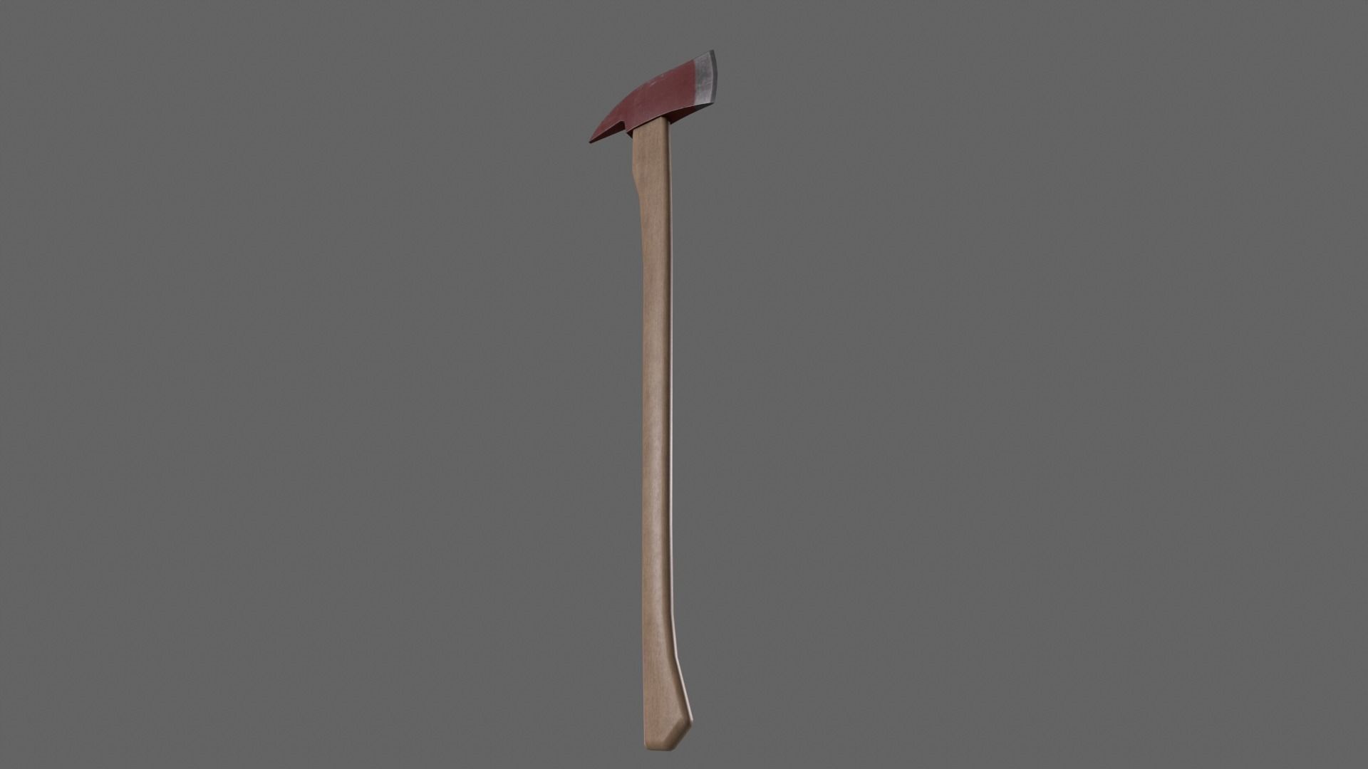 PBR Fire Axe Low-poly 3D model_10