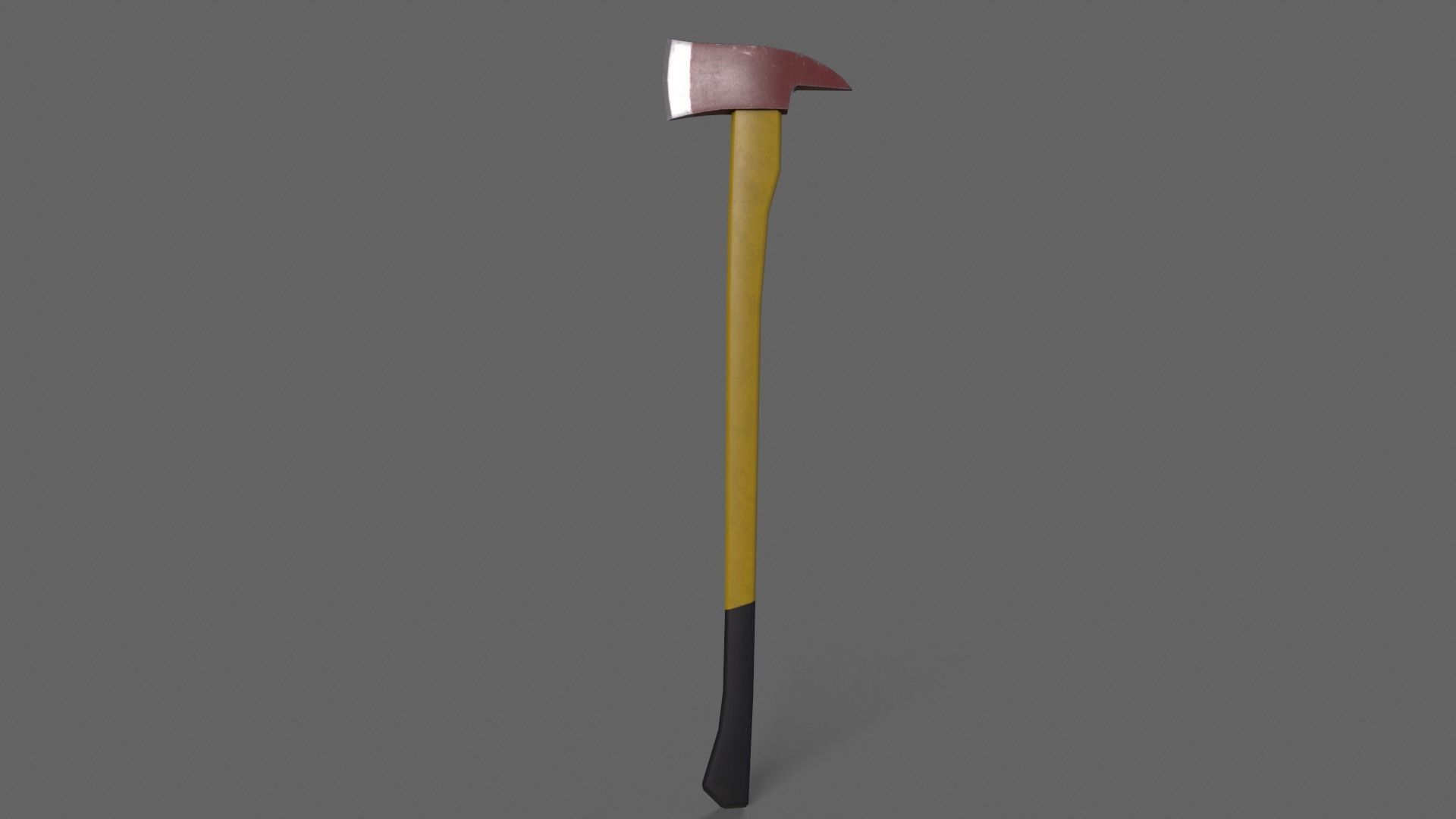 PBR Fire Axe Low-poly 3D model_16