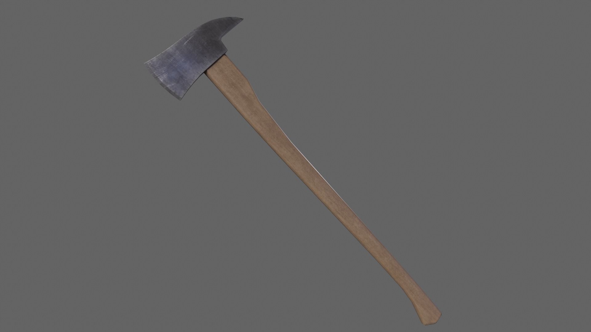 PBR Fire Axe Low-poly 3D model_7