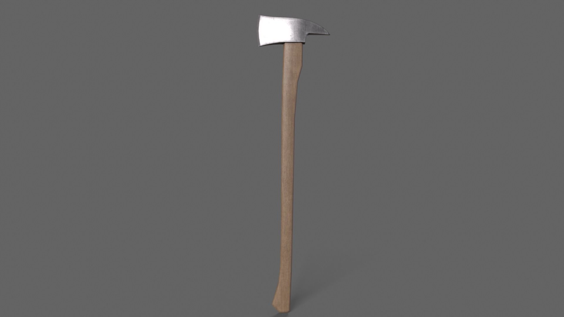 PBR Fire Axe Low-poly 3D model_15