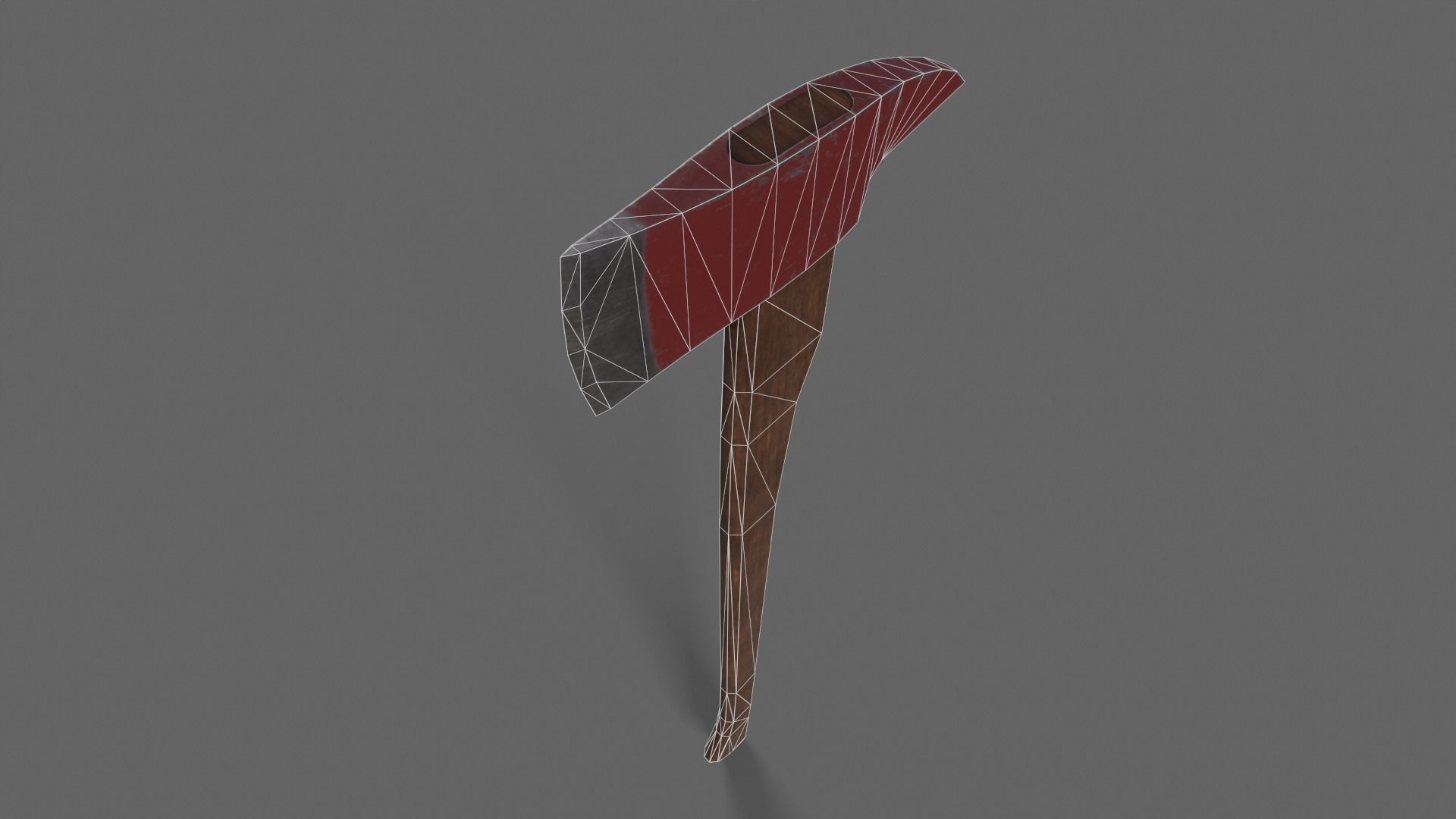 PBR Fire Axe Low-poly 3D model_30
