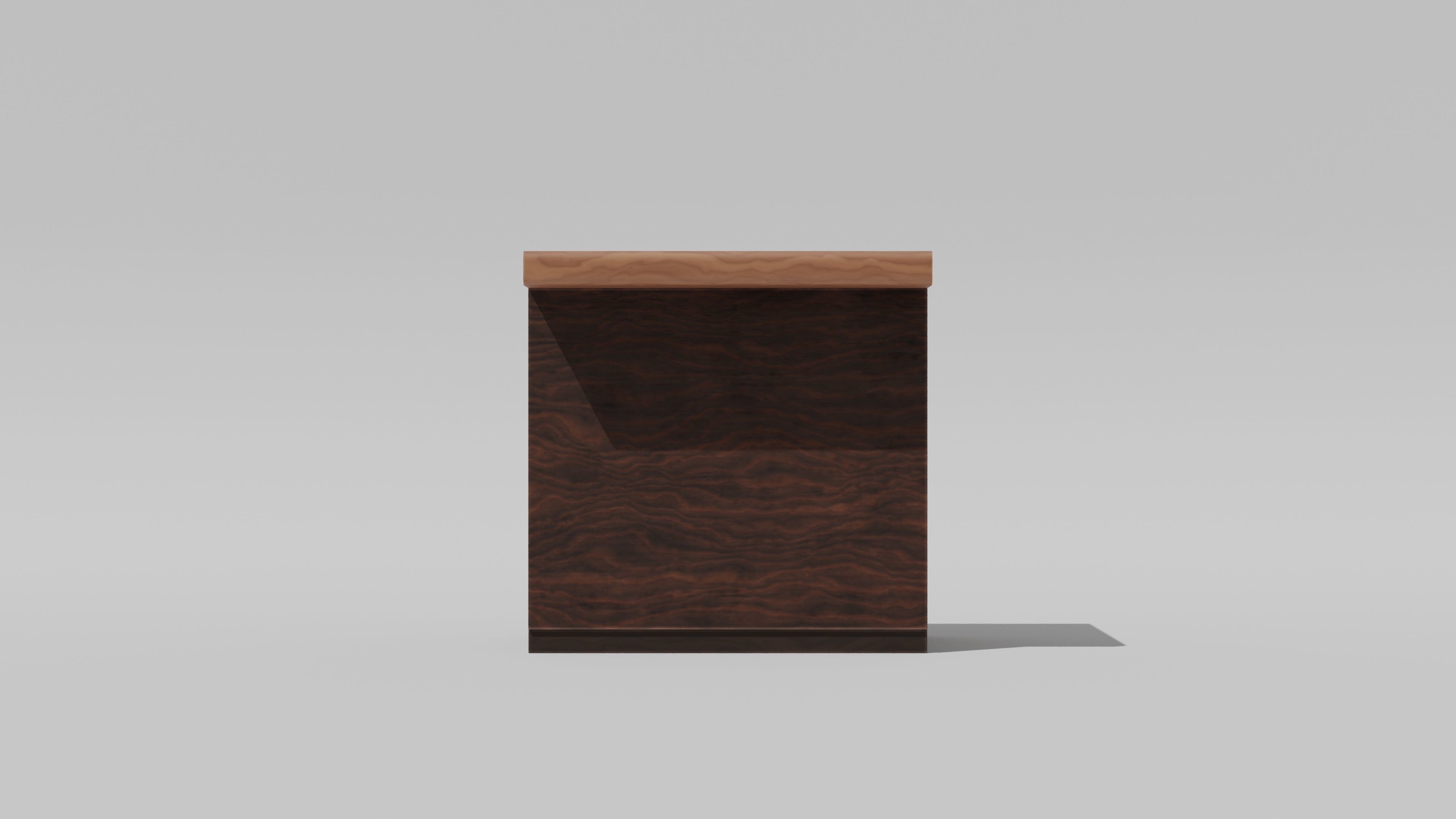 Japanese Furniture Kit - Counter 1 of 7 Straight Low-poly 3D model_4