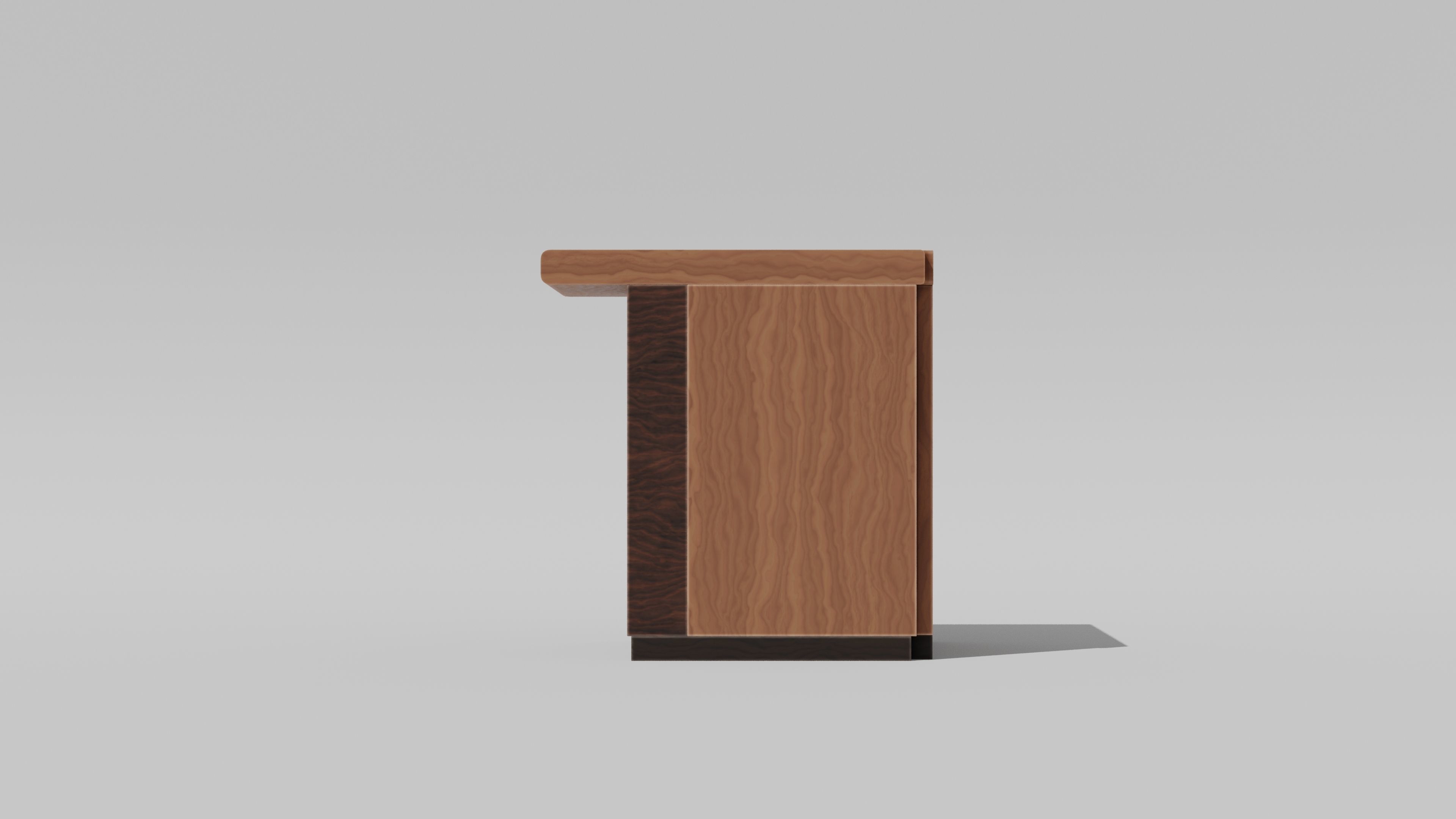 Japanese Furniture Kit - Counter 2 of 7 Outer Corner Low-poly 3D model_5
