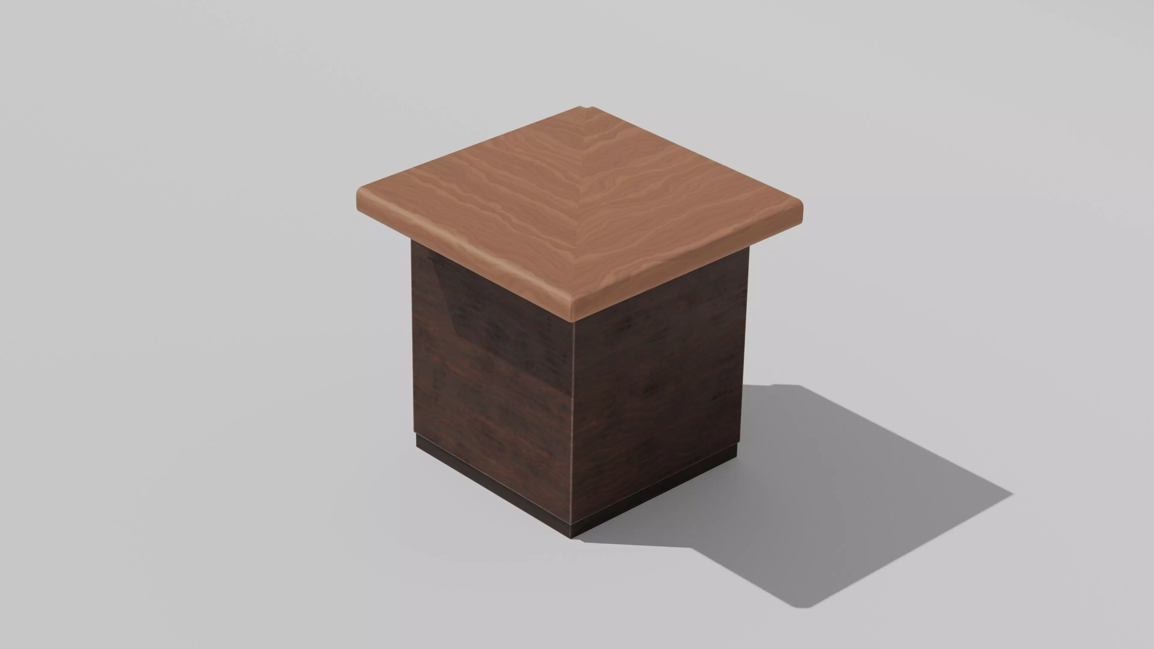 Japanese Furniture Kit - Counter 2 of 7 Outer Corner Low-poly 3D model_0