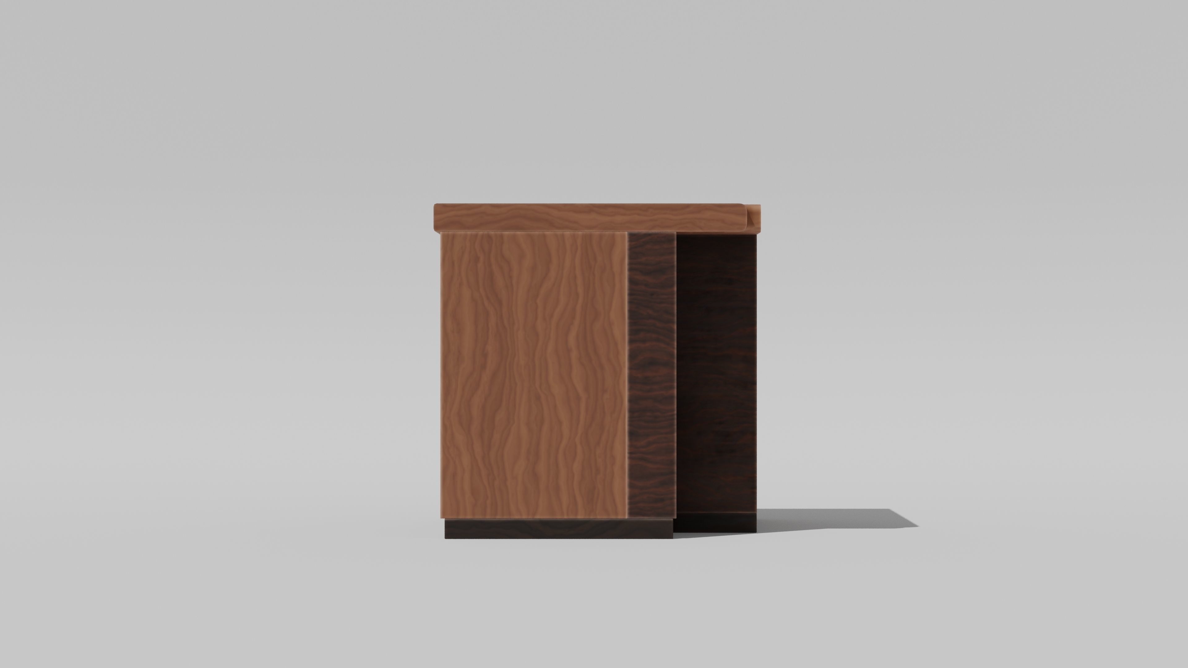 Japanese Furniture Kit - Counter 3 of 7 Inner Corner Low-poly 3D model_4
