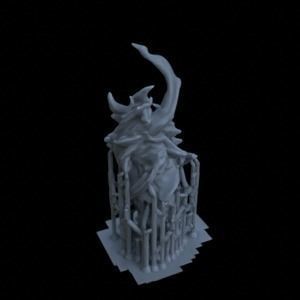 5 MAGIC FIRE FOR DIORAMA TABLETOP SUPPORTED STL 3D print model_6