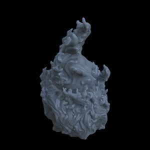 5 MAGIC FIRE FOR DIORAMA TABLETOP SUPPORTED STL 3D print model_1