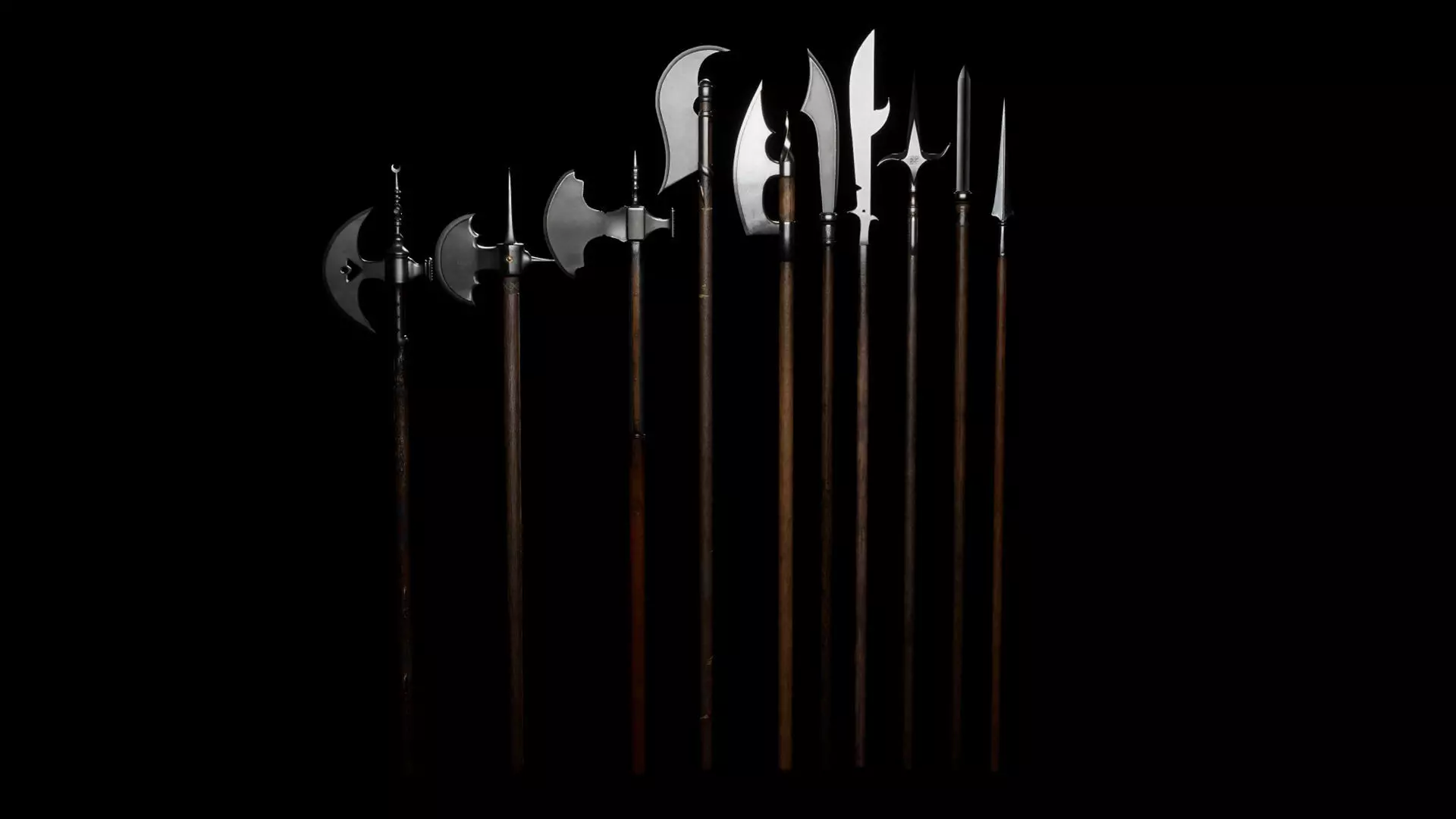 Polearm Pack Low-poly 3D model