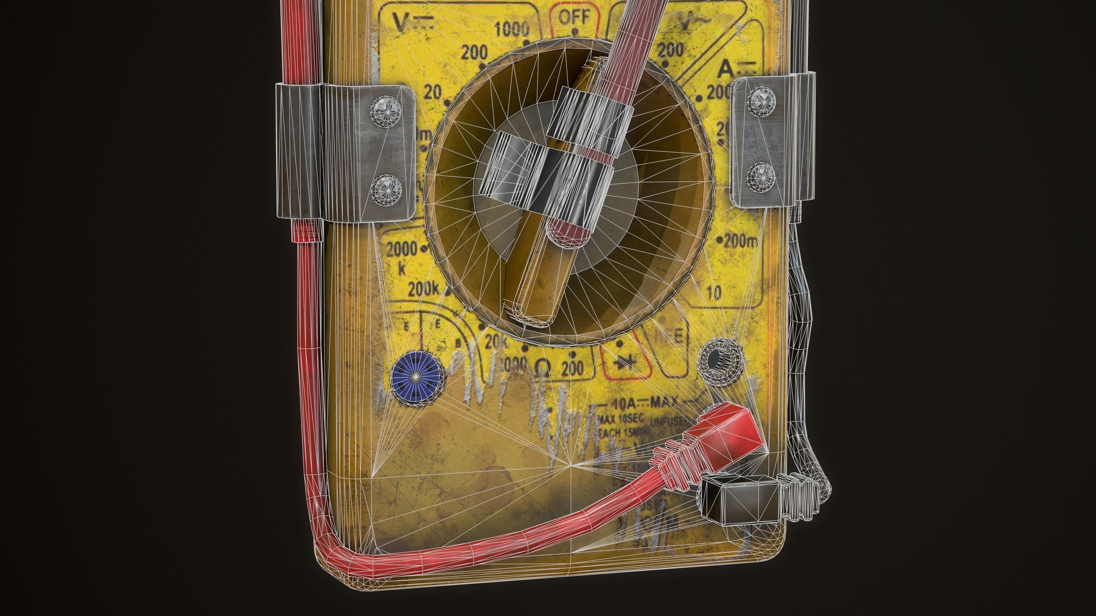 EMF Multimeter with a Spoon  Low-poly 3D model_3