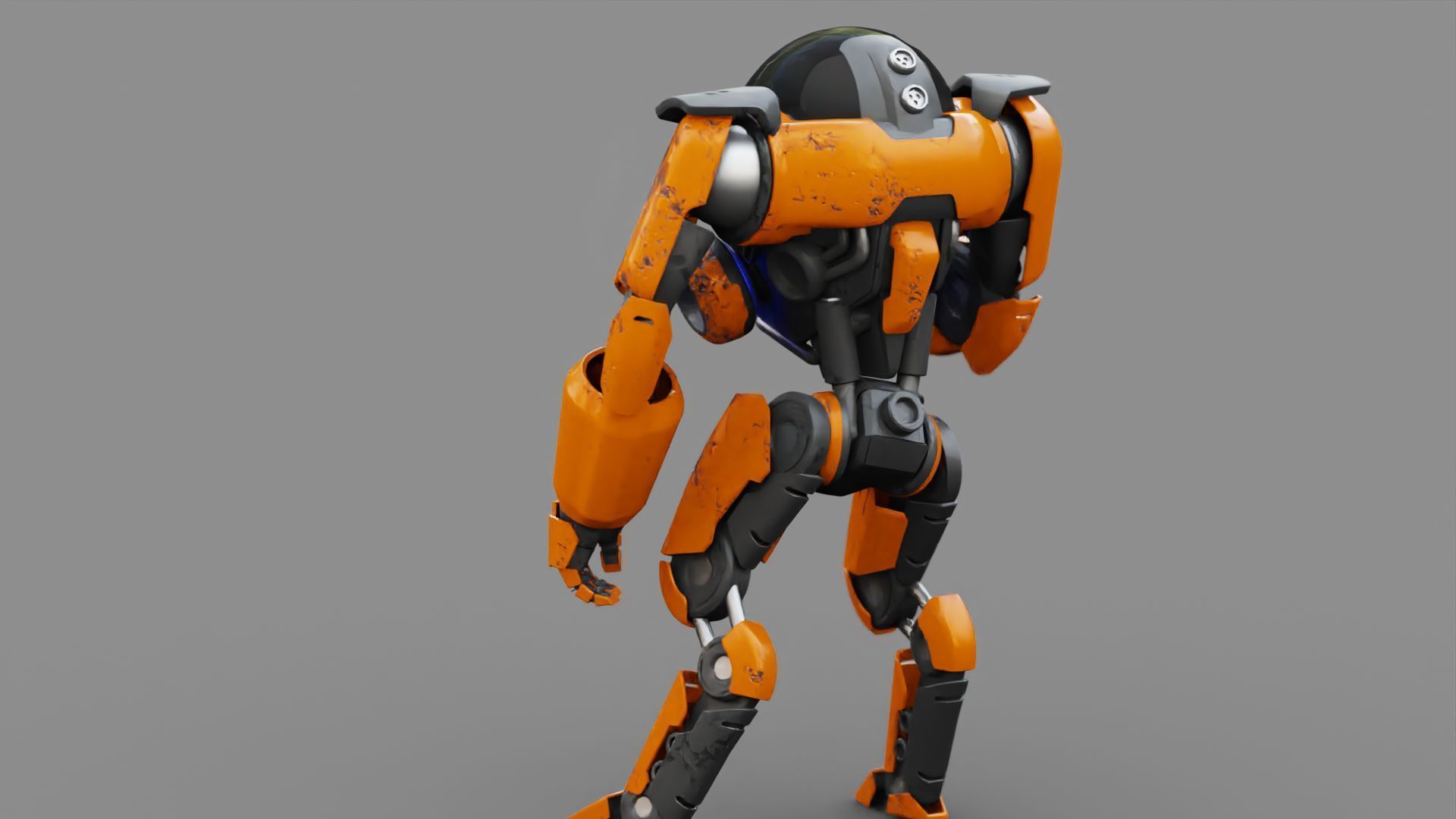 CYBORG ALIEN FIGHTER rigged character 3D model_8