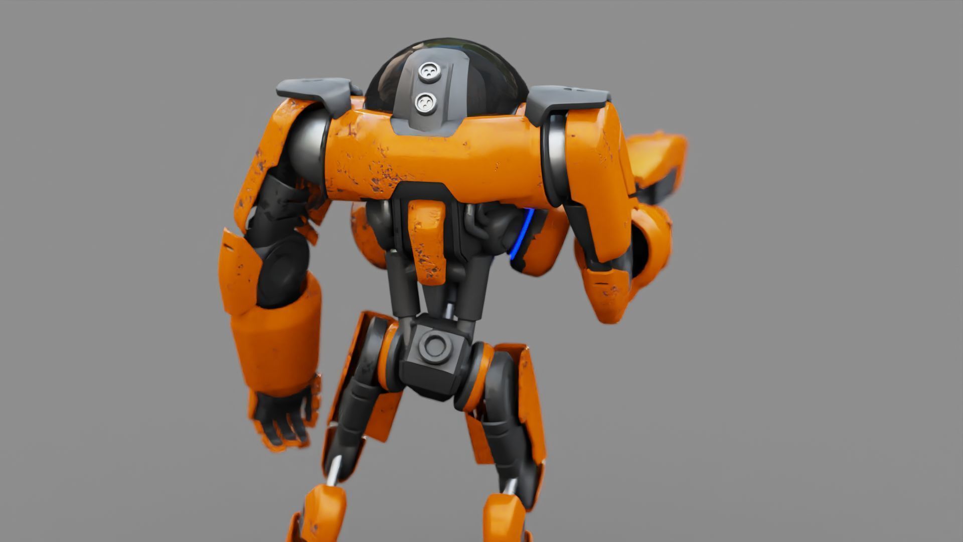 CYBORG ALIEN FIGHTER rigged character 3D model_7
