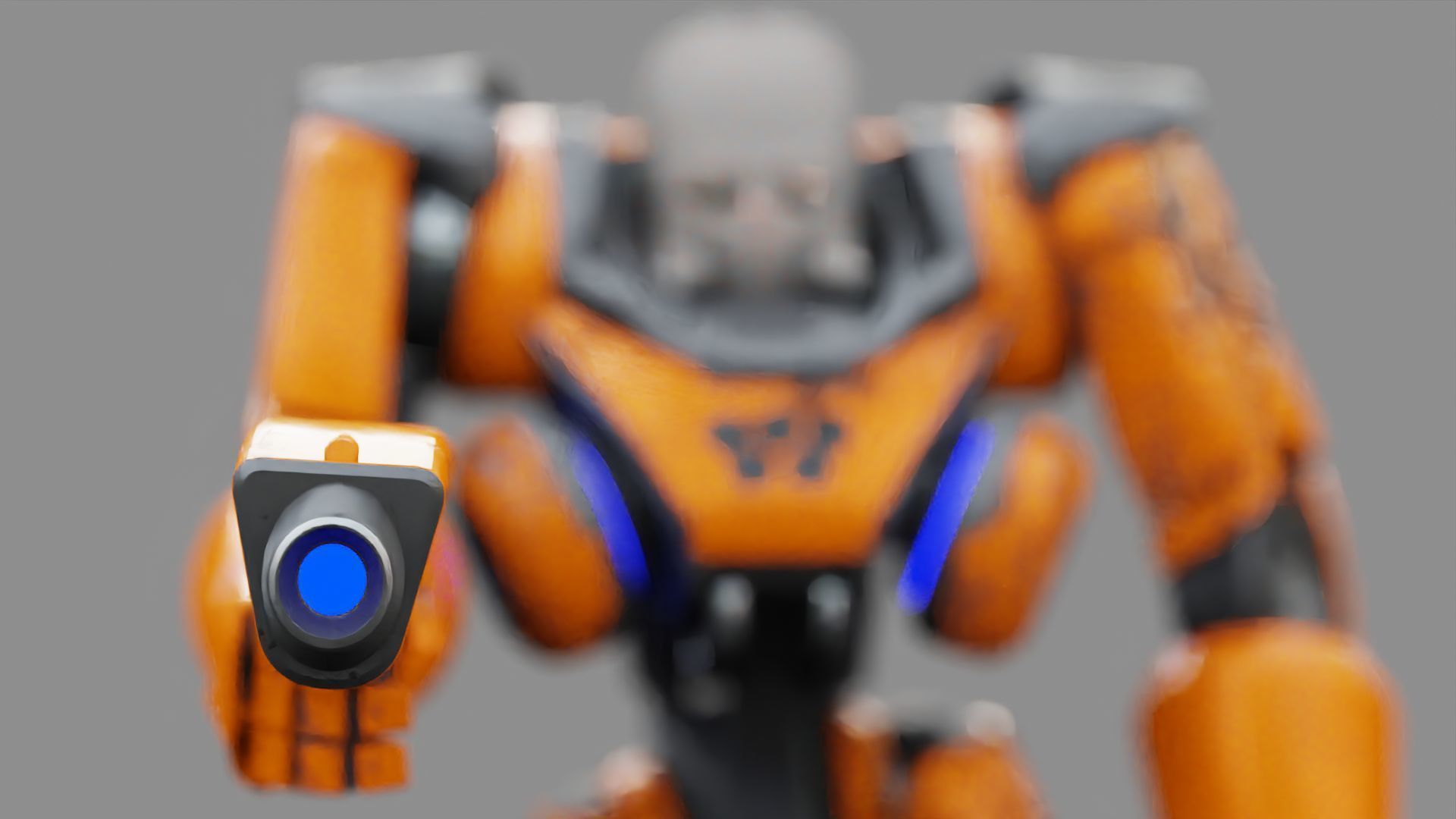 CYBORG ALIEN FIGHTER rigged character 3D model_17