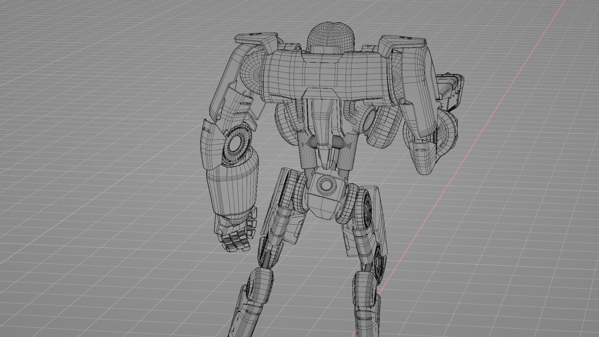 CYBORG ALIEN FIGHTER rigged character 3D model_41