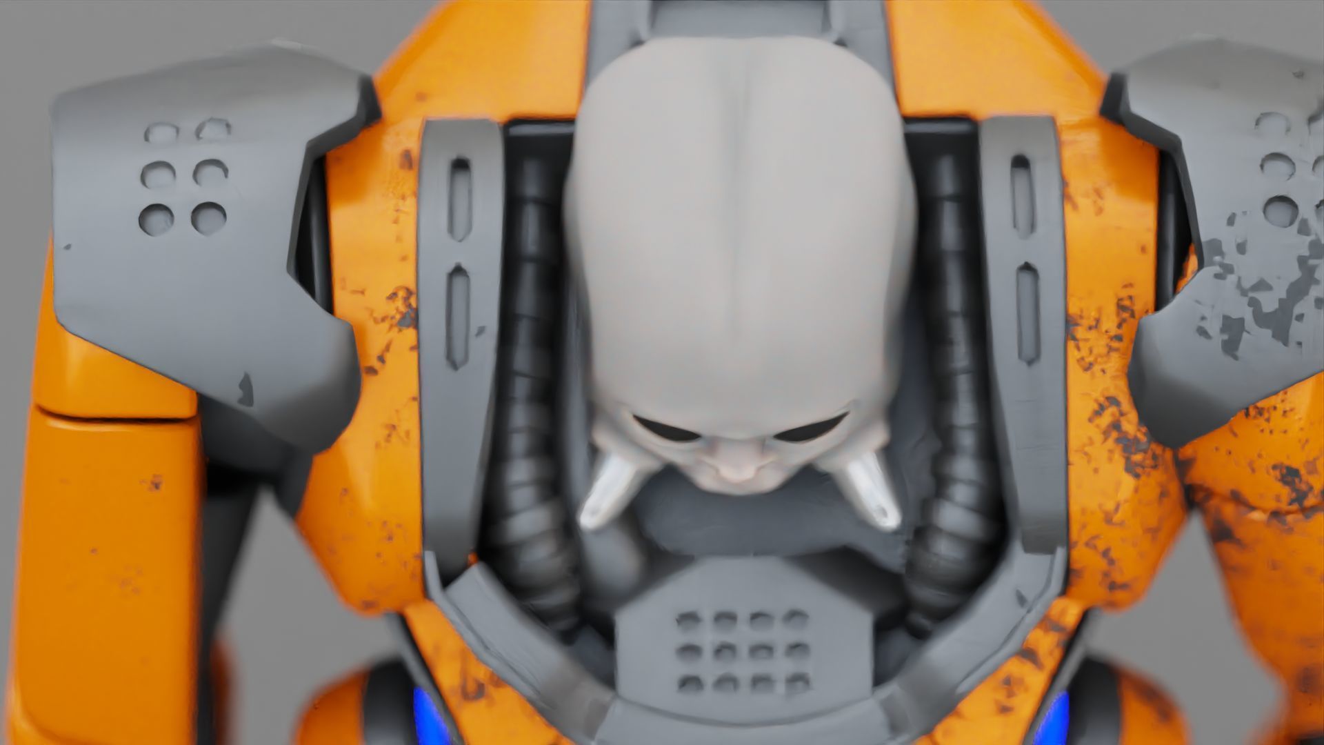 CYBORG ALIEN FIGHTER rigged character 3D model_21