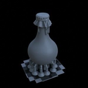 CLAY JUG FOR DIORAMA TABLETOP 1-35 SUPPORTED STL 3D print model_39